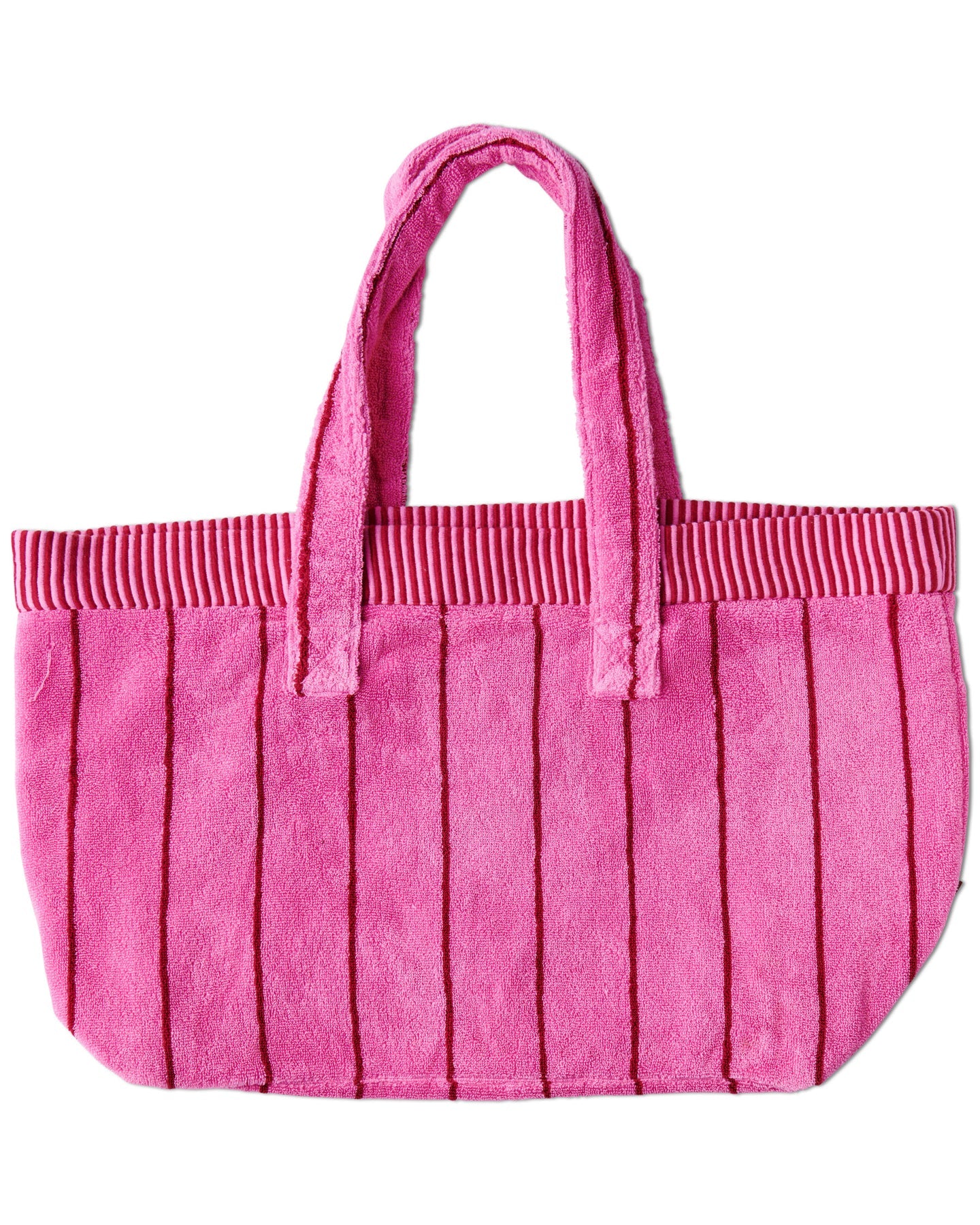 pink and red Stripe Terry bag by Kip & Co