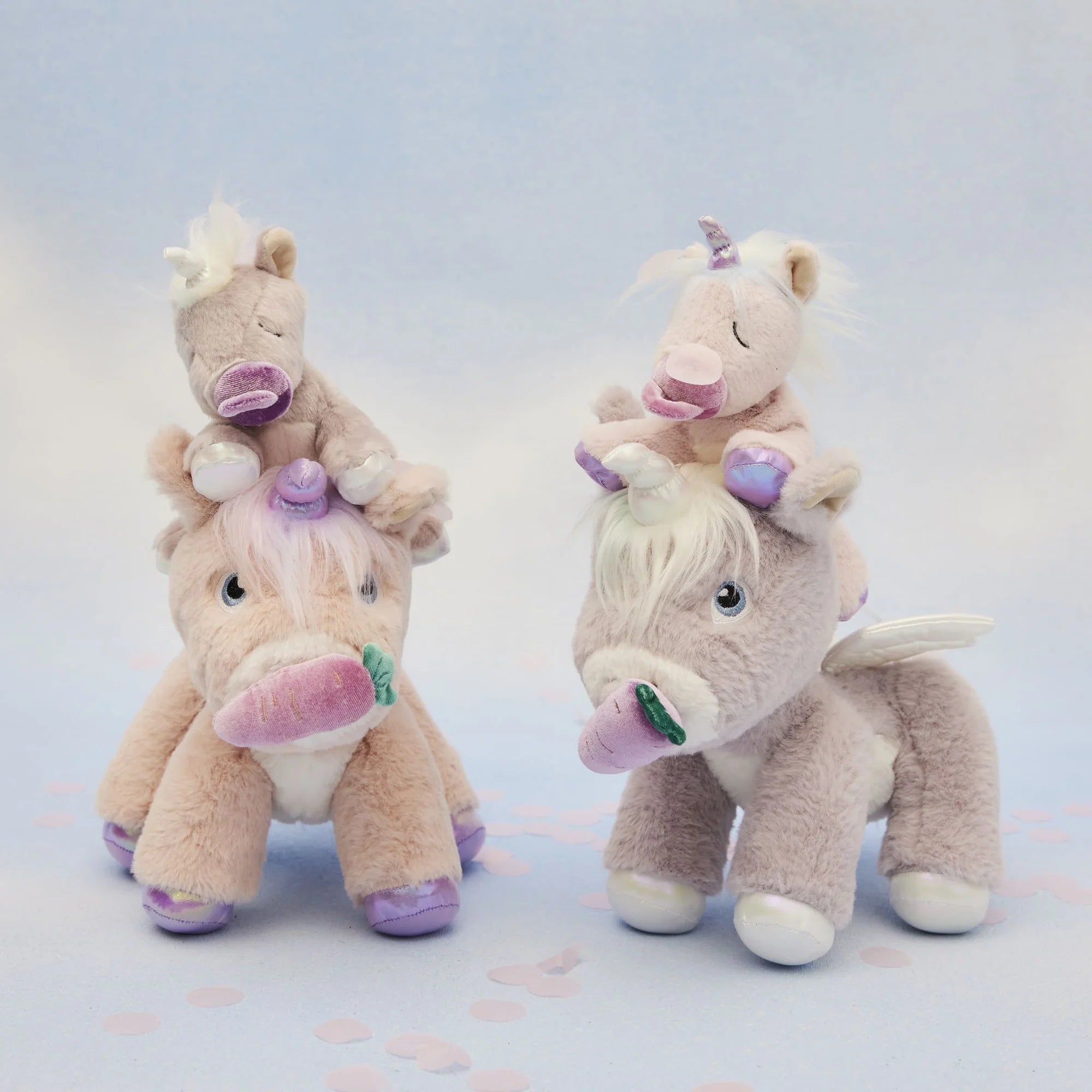 Plush baby unicorn toy by Olli Ella