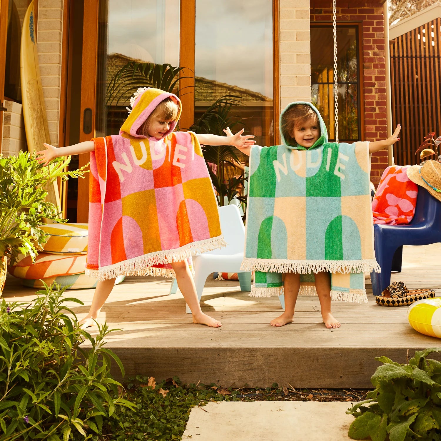 Redondo Hooded Towel - Perilla / Paprika by