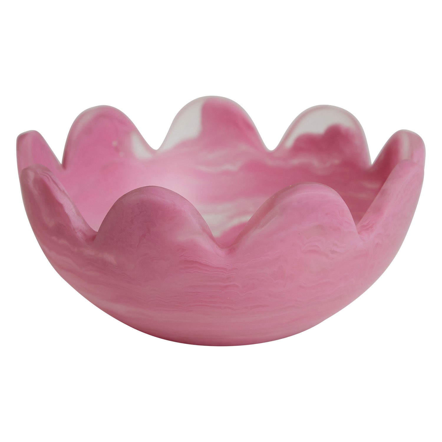 fuschia resin bowl