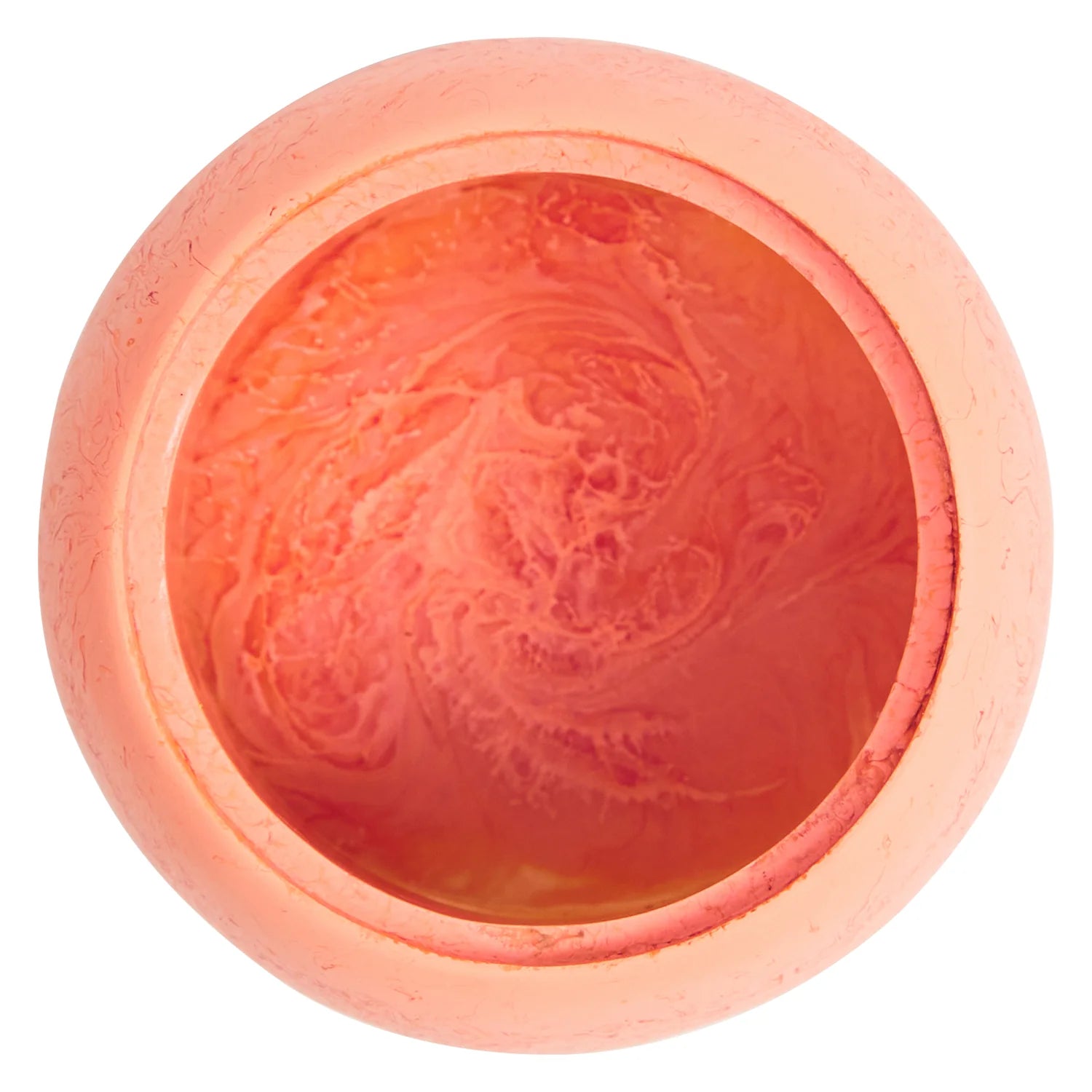 resin halleck canister caviar orange colour by Sage & Clare inside view of canister