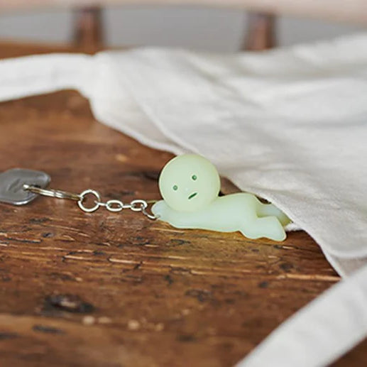 Smiski glow in the dark keychain