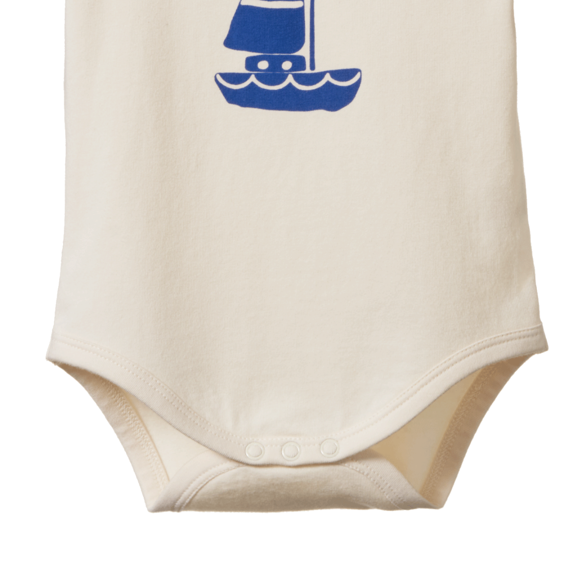 baby onesie - Stretch Jersey Short Sleeve Bodysuit Sail Boat by Nature Baby