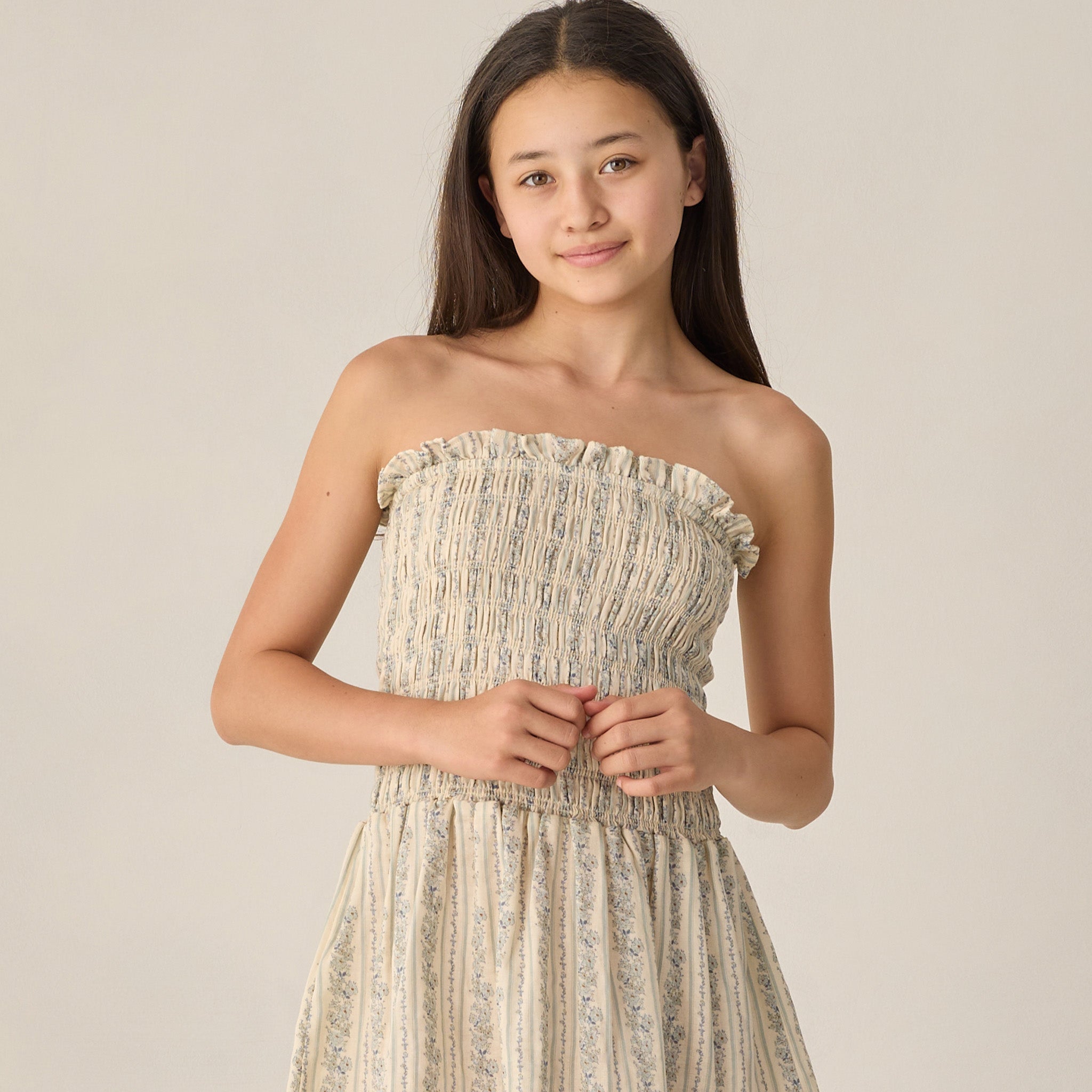 Teen Daria Mini Dress Blue Floral by Rylee + Cru