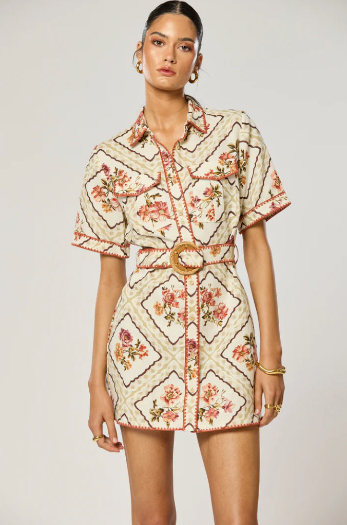 Winnie Shirt Dress - Pistachio by Winona