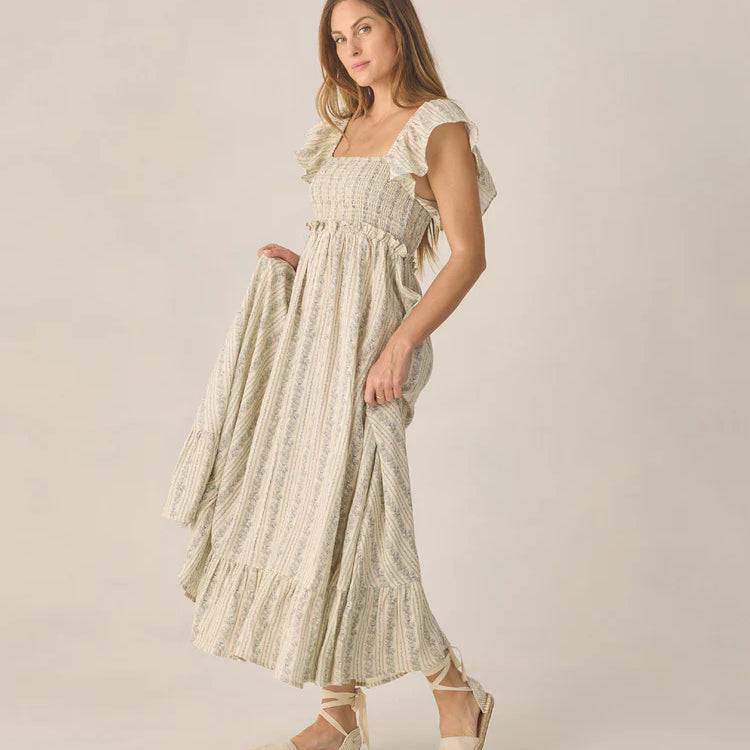 Women's Francesca Dress Blue Floral by Rylee & Cru