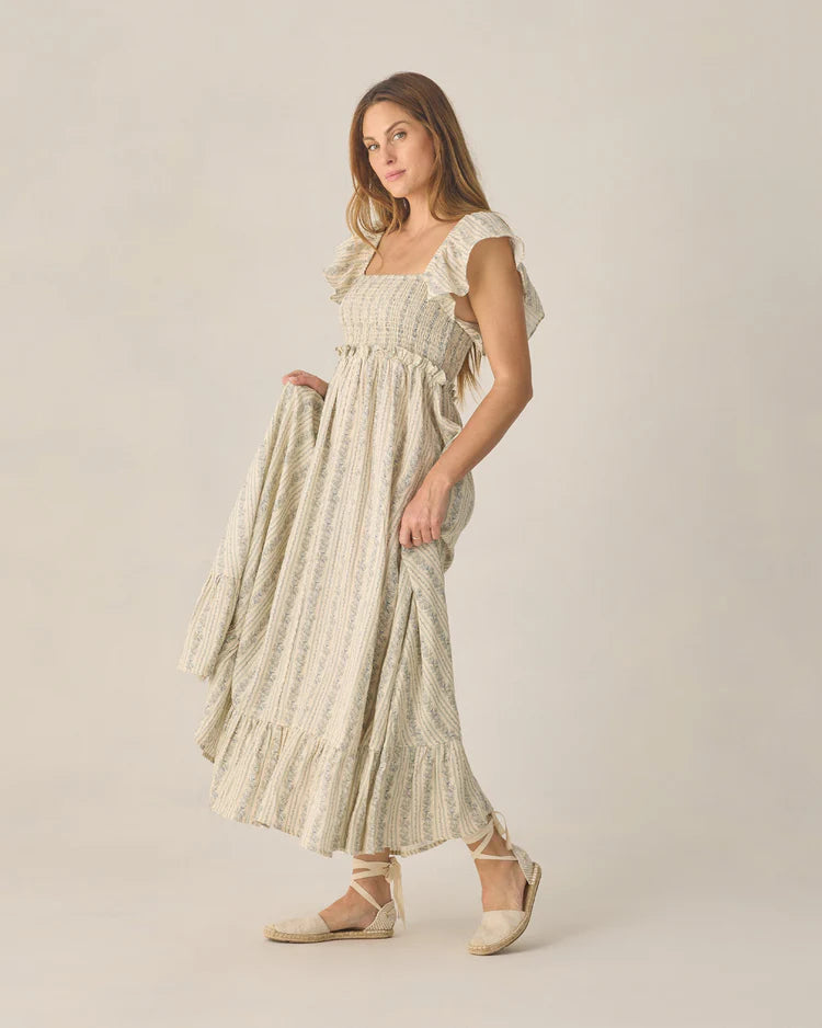 Women's Francesca Dress Blue Floral by Rylee & Cru