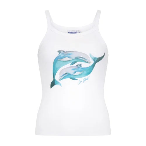 Yin Yang Dolphin Singlet by Sea Street