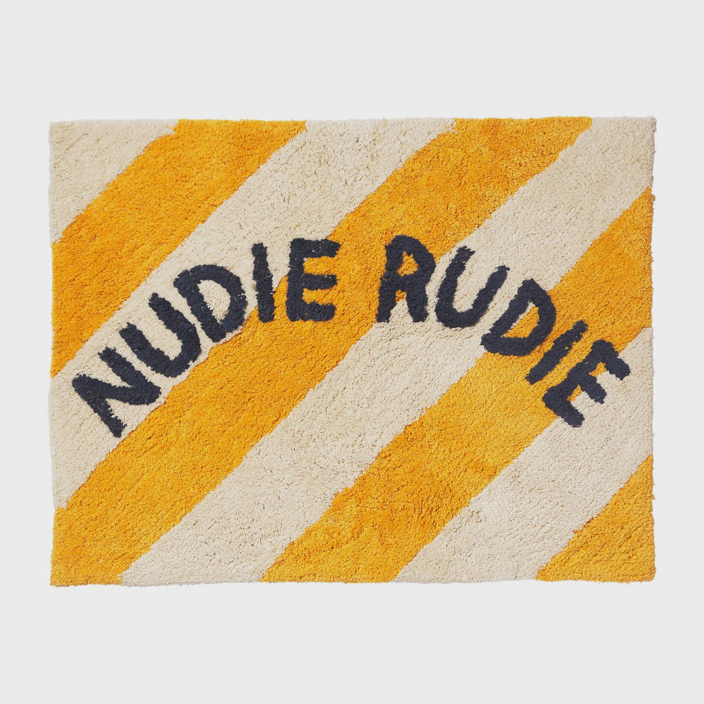 Nudie Rudie Bath Mat by Sage & Clare, campania colours yellow and cream