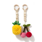 pineapple and cherry stroller toy by Living Textiles