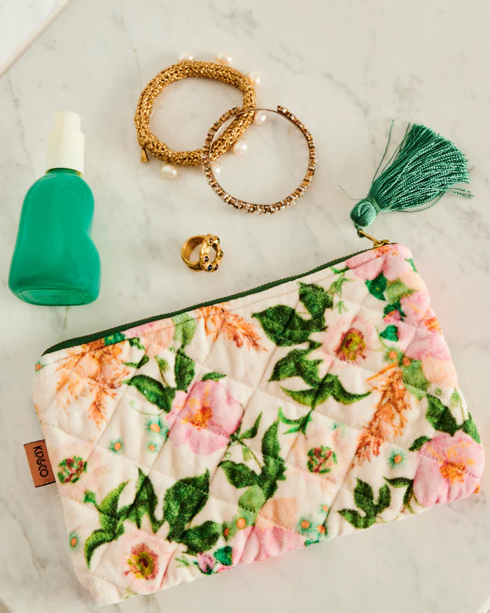 kip and co velvet cosmetics purse