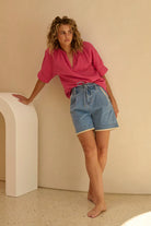 Abigail Shorts – 70s Blue by Kireina