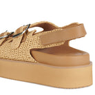 Ace Sandal Weave All Tan by Rollie - elevated platform wedge