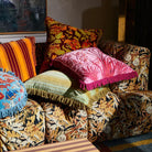 Adelyn Embroidered Cushion in Cosmo Pink by Sage & Clare