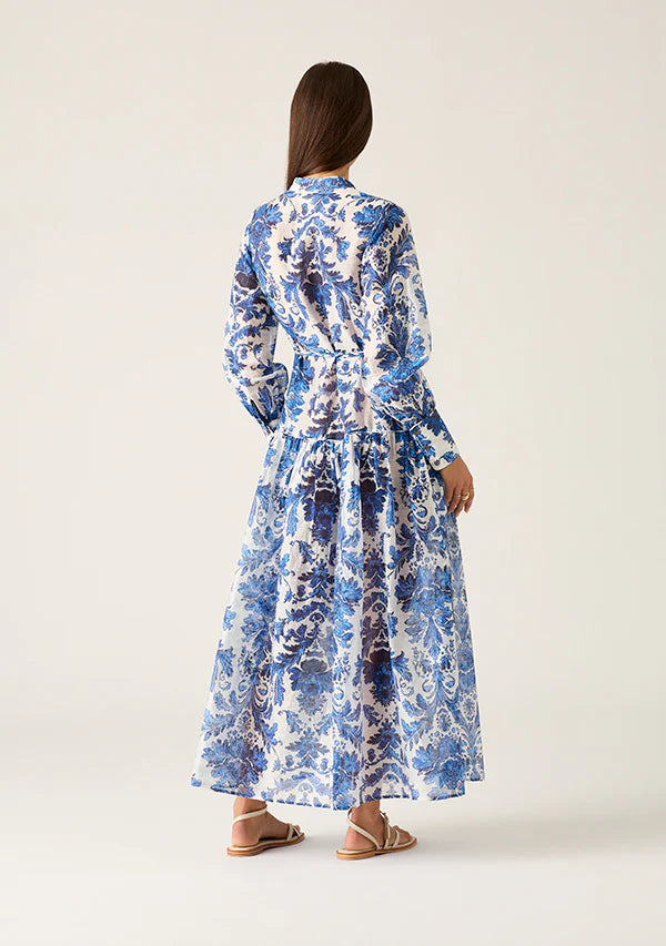 Adrianna Shirt Dress by MOS The Label  blue and white