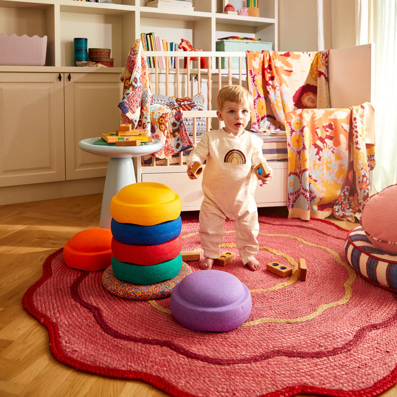 Alessa Jute Rug – Hibiscus by Sage & Clare