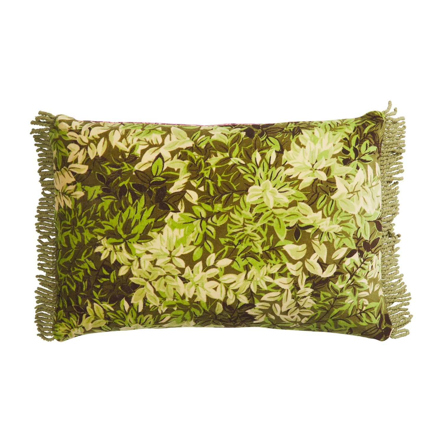 Green and Pink floral cushion by Sage and Clare