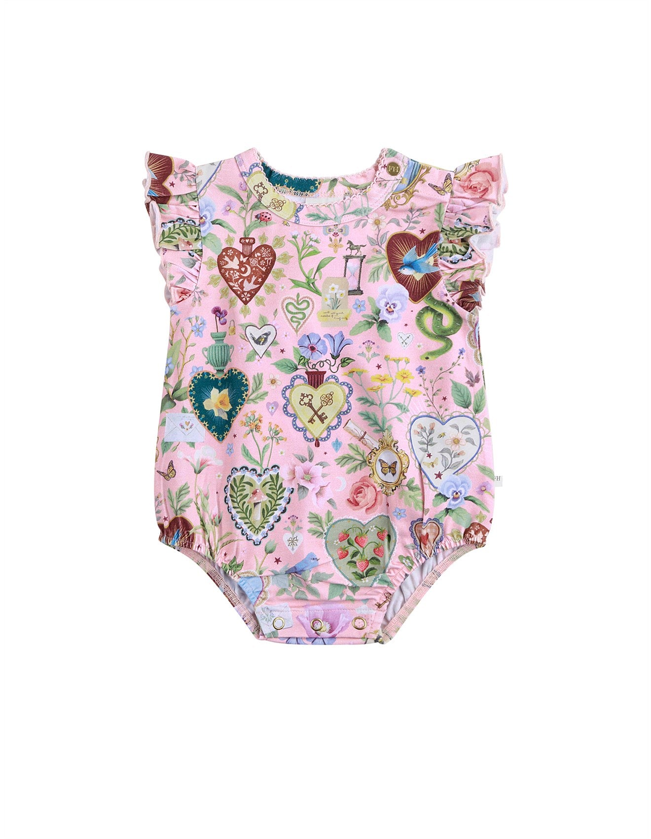All My Hearts Sweet Bubble Romper – Parfait Pink by Fleur Harris