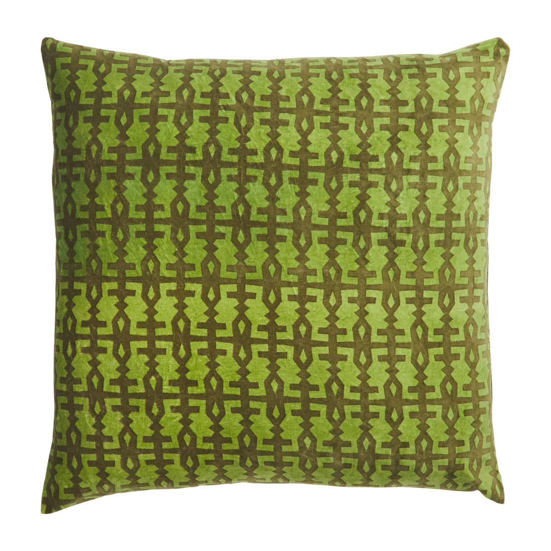 Amata Velvet Cushion in Palm by Sage &  Clare