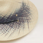 close up details hat - Anahita Marine by Helen Kaminski: fedora hat toquila palm hand woven in Ecuador