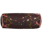 Full length view of Andrea Bolster Cushion displaying complete rosewood tiger and floral design