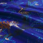 Detailed view of lustrous linen-silk blend fabric texture on Andrea pillowcase
