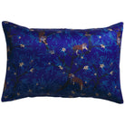 Front view of Andrea Linen-Silk Pillowcase showing full tiger and branch pattern design