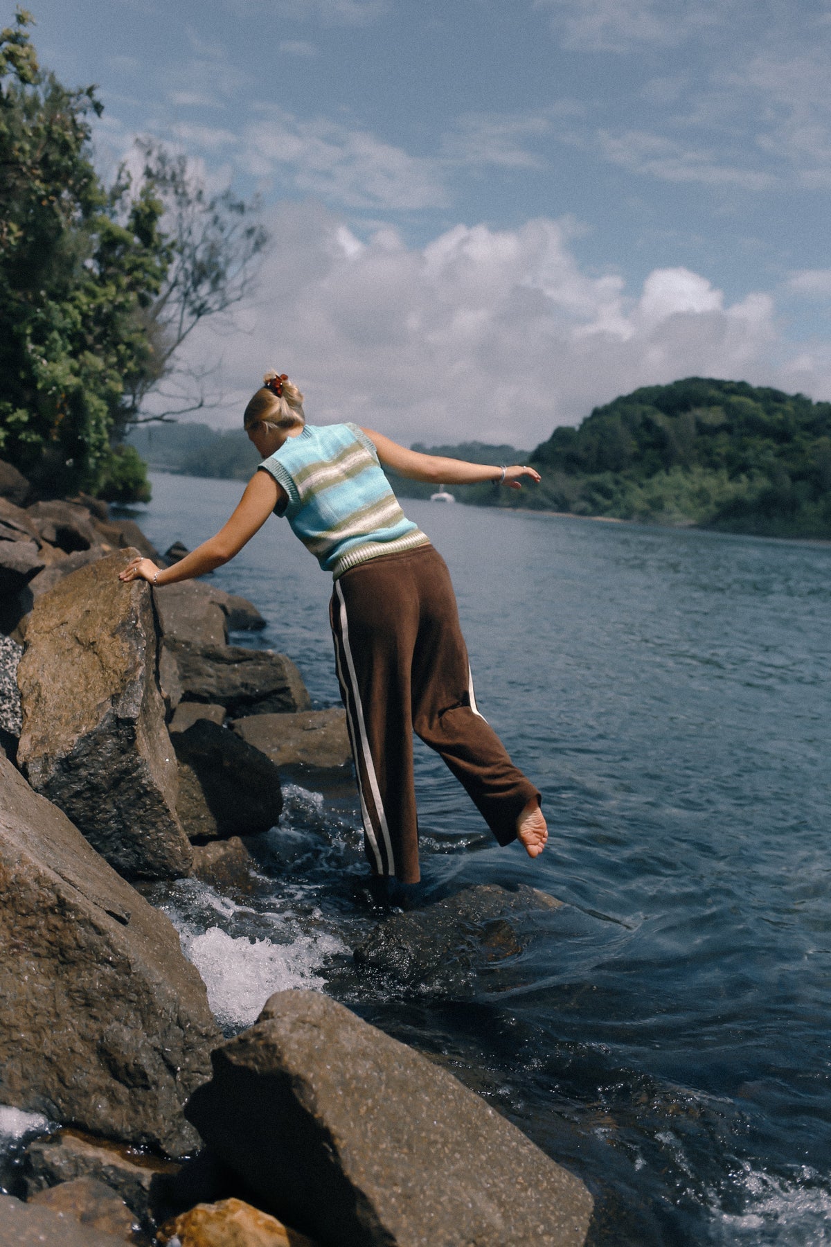 Apres surf pants chocolate brown by Atmosea