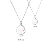 Zodiac Necklace Sterling Silver by Linda Tahija - Aries
