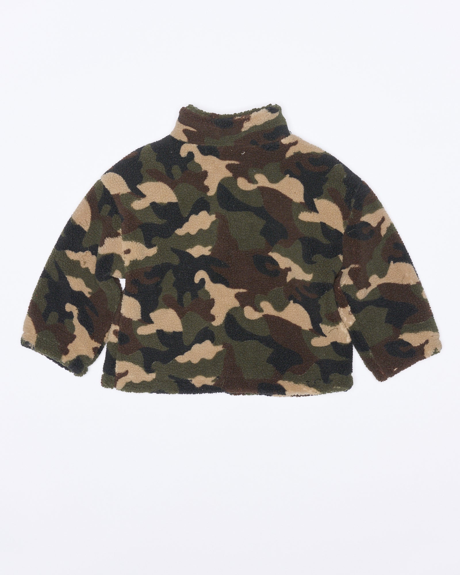 Back view of the Aspen Jacket - Camo Green | Walnut
