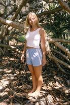 atmosea terry towelling short in blue