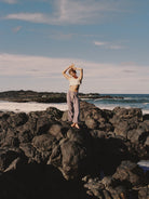 Flanel flare pant from atmosea