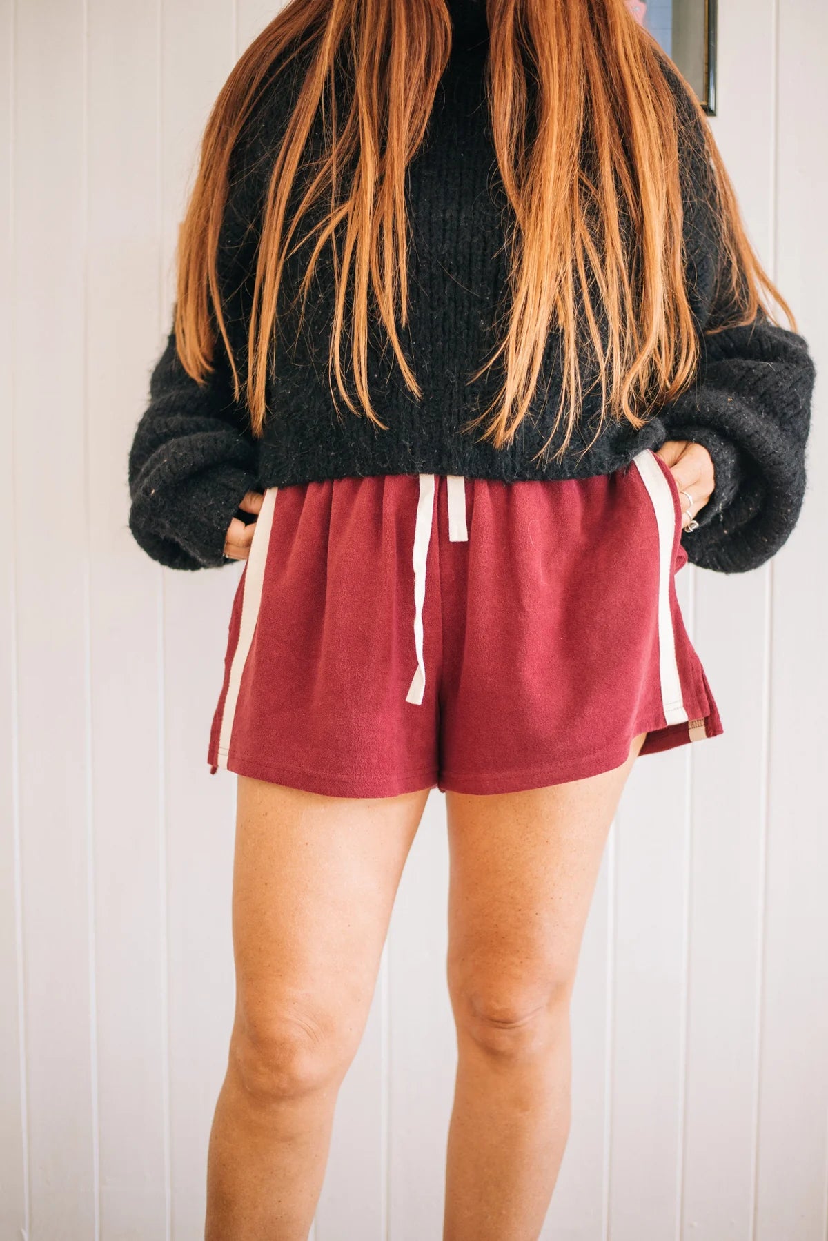 Atmosea terry towelling short in berry