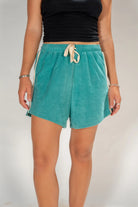 Atmosea Terry Towelling Short in Blue Crush