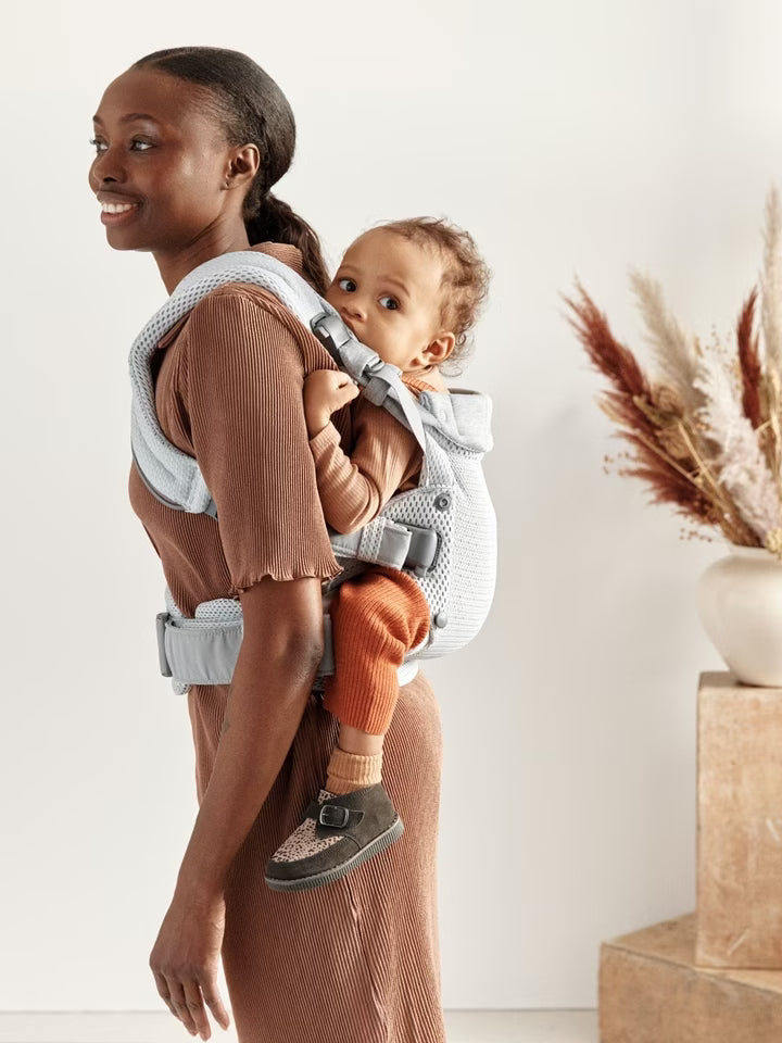 Baby Bjorn Baby Carrier Harmony 3D Mesh Silver stockist Noosa, Sunshine Coast