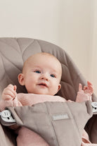 Baby Bjorn Bouncer Bliss Woven Petal Quilt Sand Grey Noosa stockist