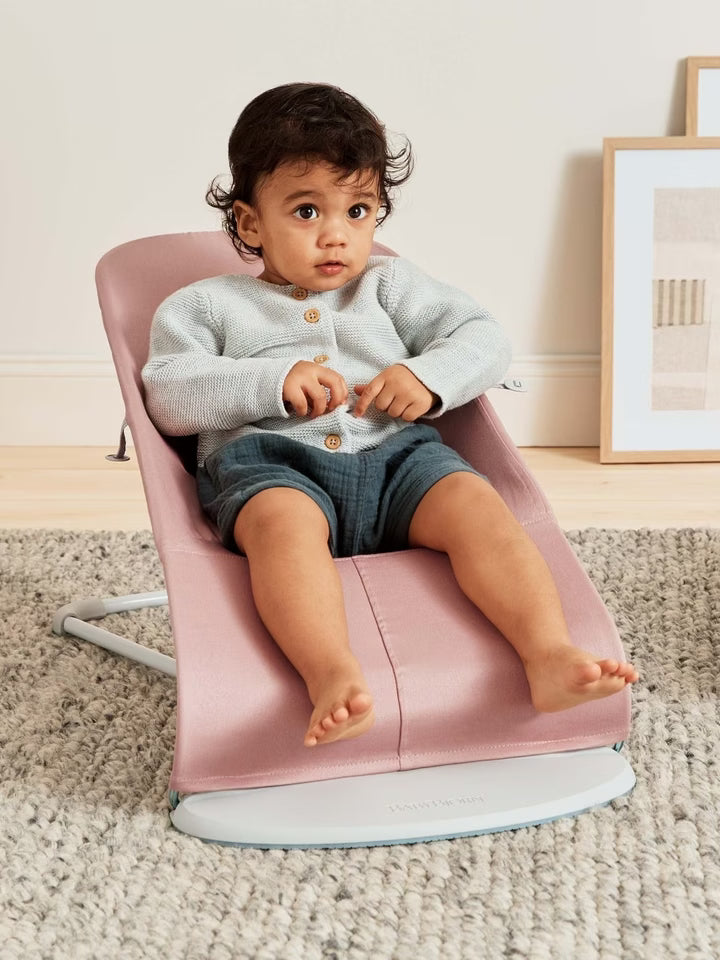 Baby Bjorn Bouncer Bliss Woven Petal Quilt Dusty Pink