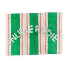 Ballico Nudie Rudie bath mat from Sage & Clare in pink and green