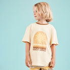 child wearing early riser banabae tshirt