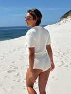 Beach Pj Short - Pointelle Cream | Atmosea