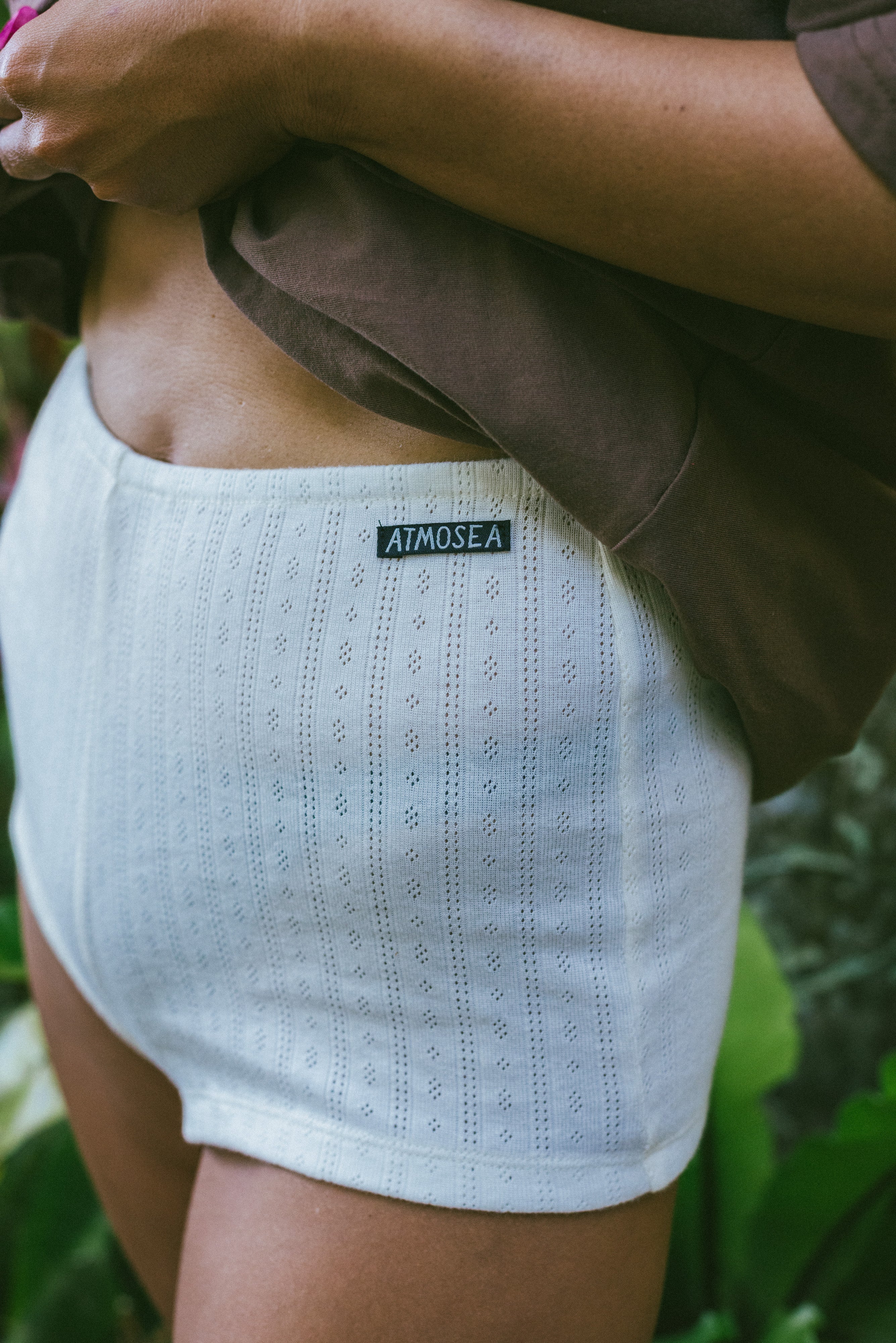 Beach Pj Short - Pointelle Cream | Atmosea