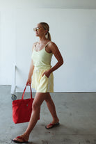 Bead Tank - Pale Yellow by By Billie