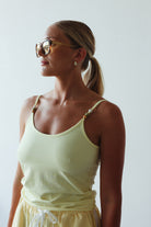 Bead Tank - Pale Yellow by By Billie