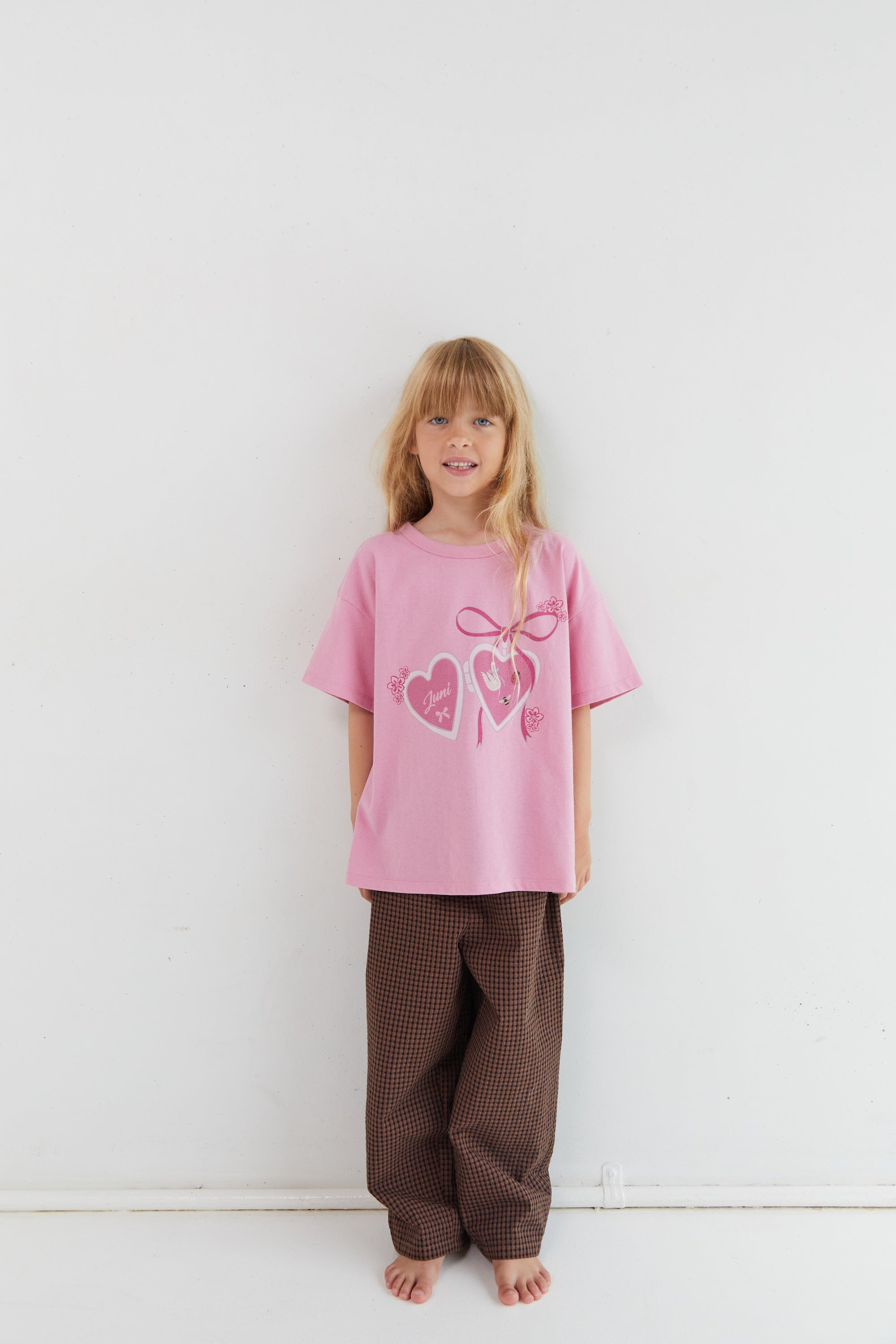 girl wearing Cotton Benji pants with back pocket Australia