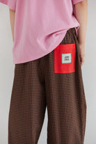 Juni check trousers ethically made BSCI certified