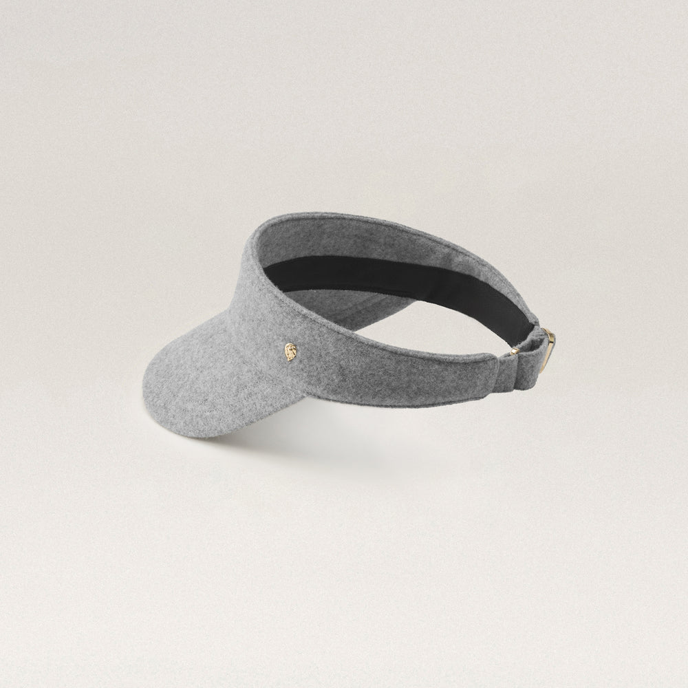 Berkley Wool Visor by Helen Kaminski - light grey melange
