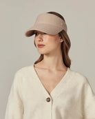 Berkley Wool Visor by Helen Kaminski - mushroom