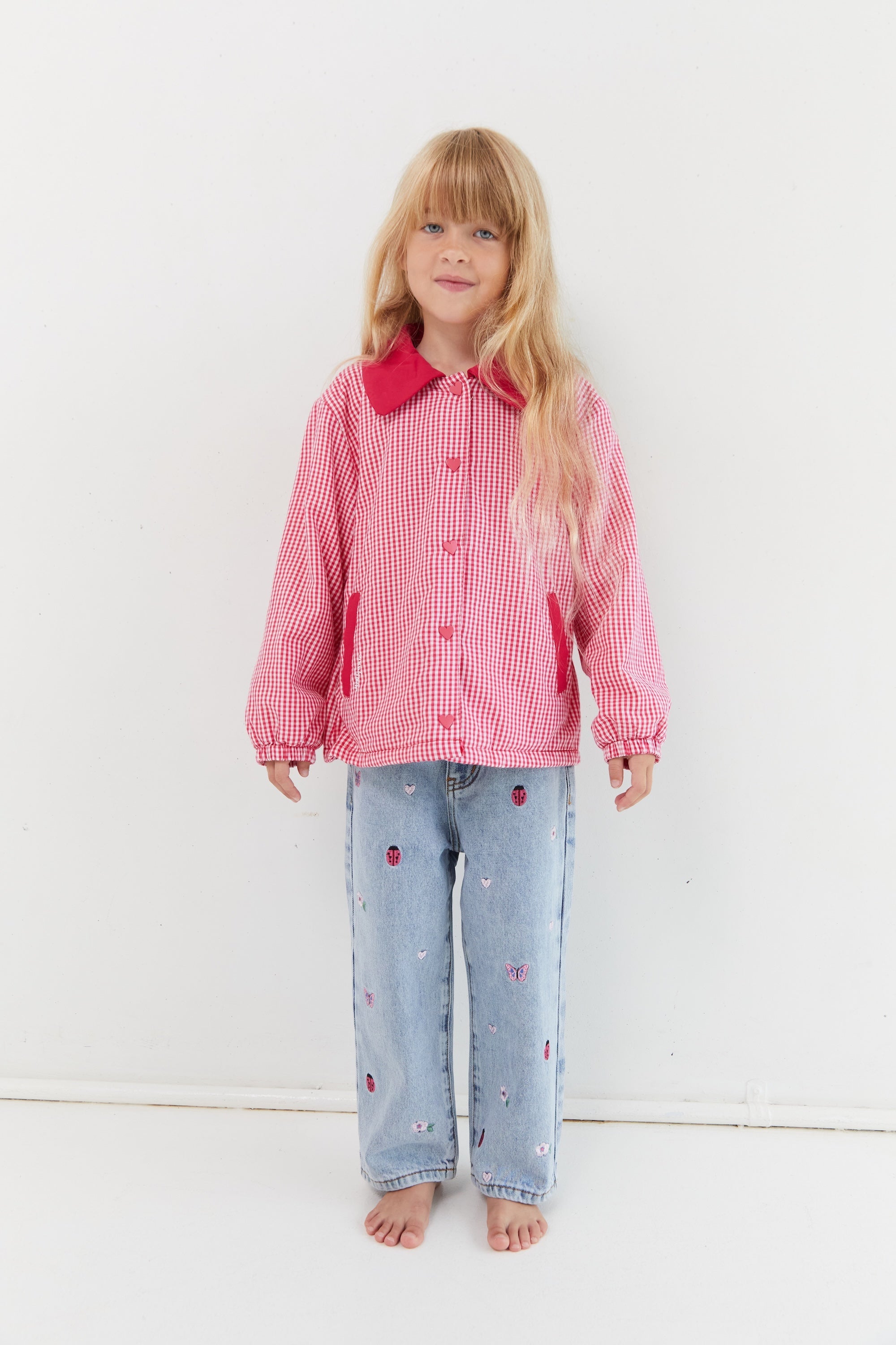 Cotton denim Blair jeans elasticated waistband Juni brand