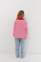 Shop Juni Blair Garden embroidered cotton denim jeans