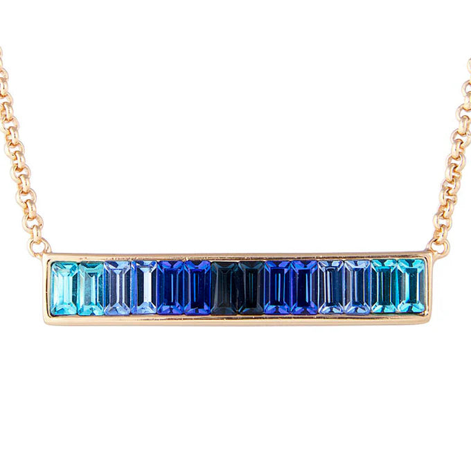 Ombre blue necklace by Fairley